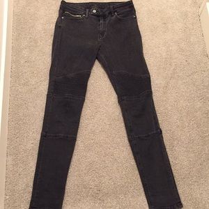 All Saints Biker Fit Skinny Jean - Black